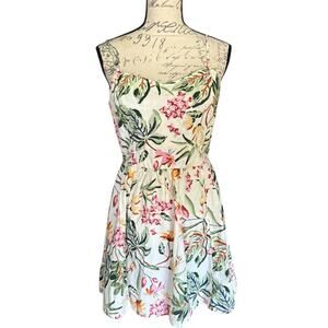 H&M Spaghetti Strap Floral Cotton Sundress Size Medium EUC